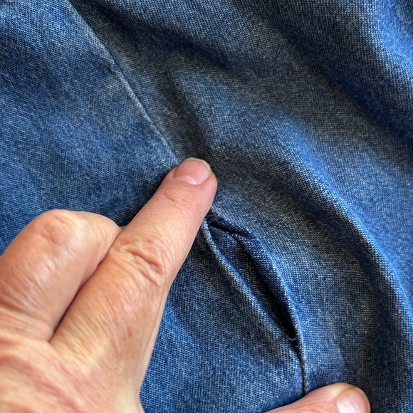 Jane Ashley Blue Maxi Skirt with Red Floral Embroidery - Picture 5 of 16